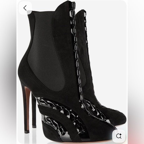 Alaïa ALAIA Ankle boots T.EU 40.5 Suede Black - Picture 2 of 8